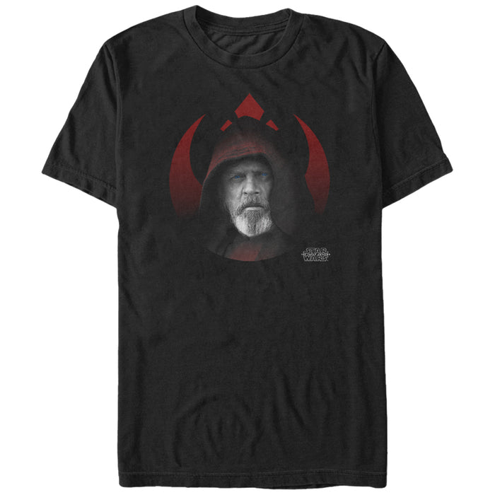 fifth sun Men's Star Wars The Force Awakens Hooded Luke Rebel Symbol T-Shirt