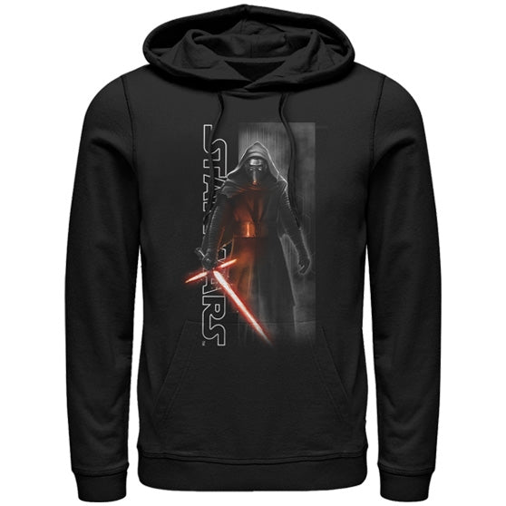 fifth sun Men's Star Wars The Force Awakens Kylo Ren Awakened Pull Over Hoodie