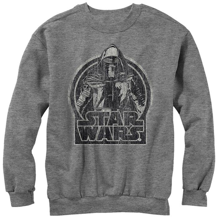 fifth sun Men's Star Wars The Force Awakens Kylo Ren Classic Distressed Sweatshirt