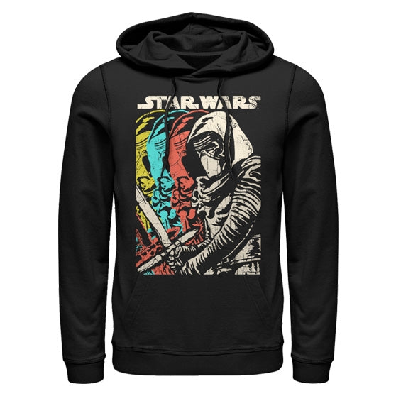 fifth sun Men's Star Wars The Force Awakens Kylo Ren Copies Pull Over Hoodie