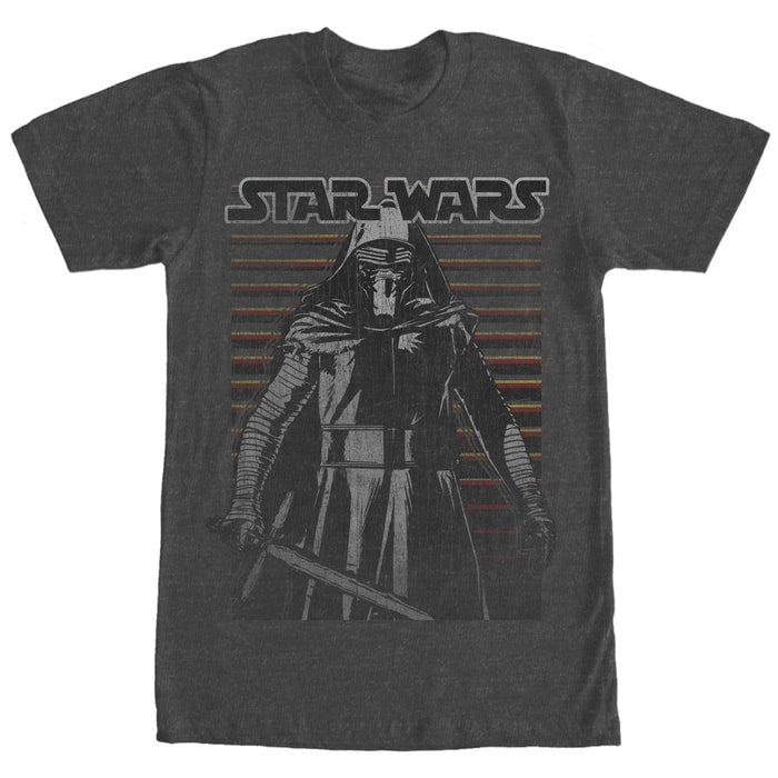 fifth sun Men's Star Wars The Force Awakens Kylo Ren Distressed T-Shirt
