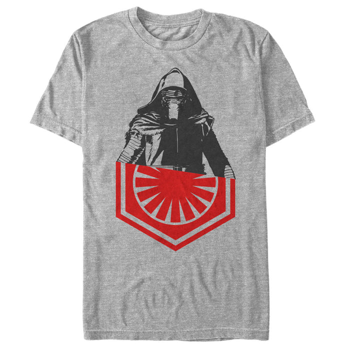 fifth sun Men's Star Wars The Force Awakens Kylo Ren First Order Emblem T-Shirt