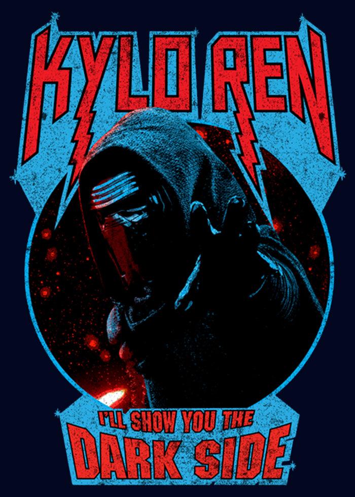 Fifth Sun Men's Star Wars The Force Awakens Kylo Ren Show Dark Side T-Shirt