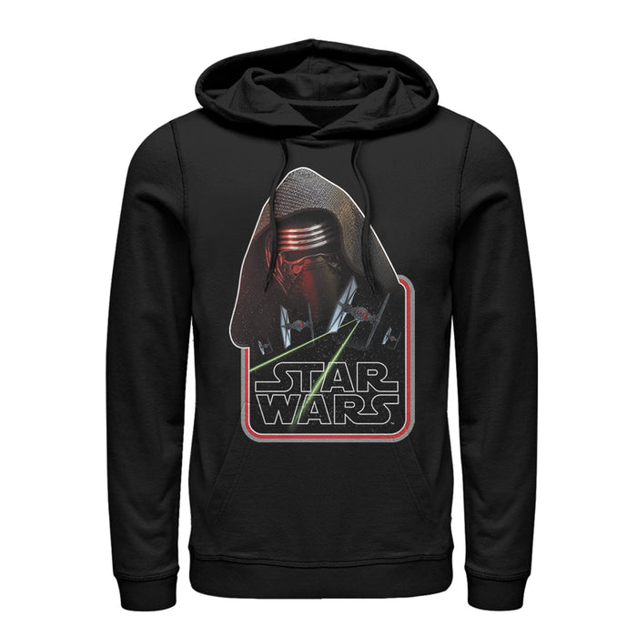 fifth sun Men's Star Wars The Force Awakens Kylo Ren TIE Fighter Pull Over Hoodie