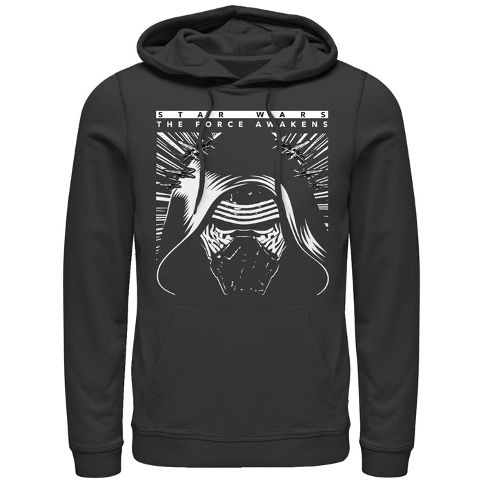 fifth sun Men's Star Wars The Force Awakens Kylo Ren X-Wings Pull Over Hoodie