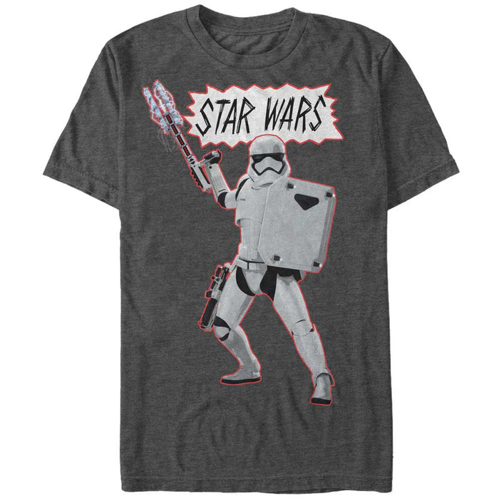 fifth sun Men's Star Wars The Force Awakens Stormtrooper Attack T-Shirt