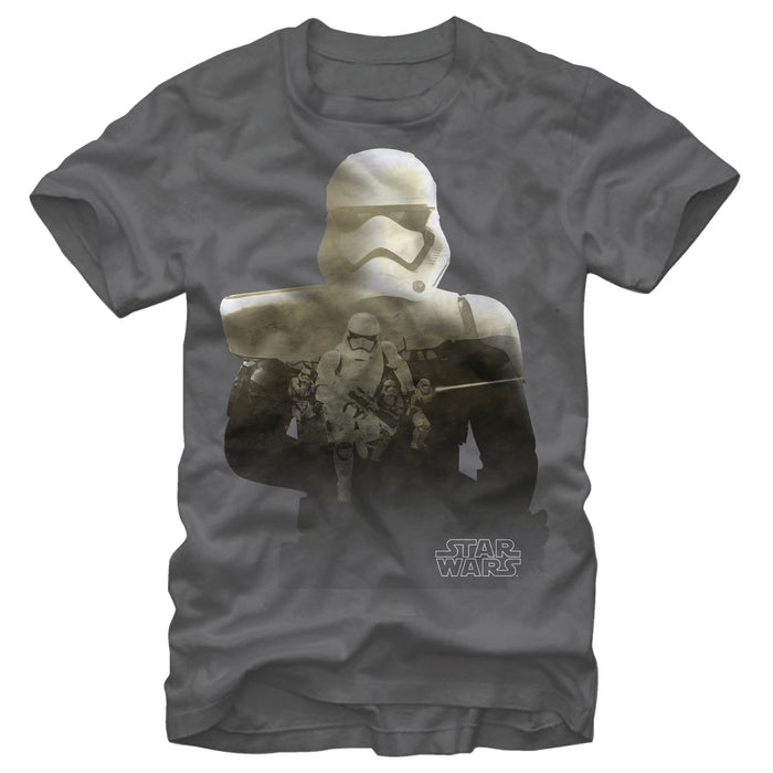 fifth sun Men's Star Wars The Force Awakens Stormtroopers Attack T-Shirt