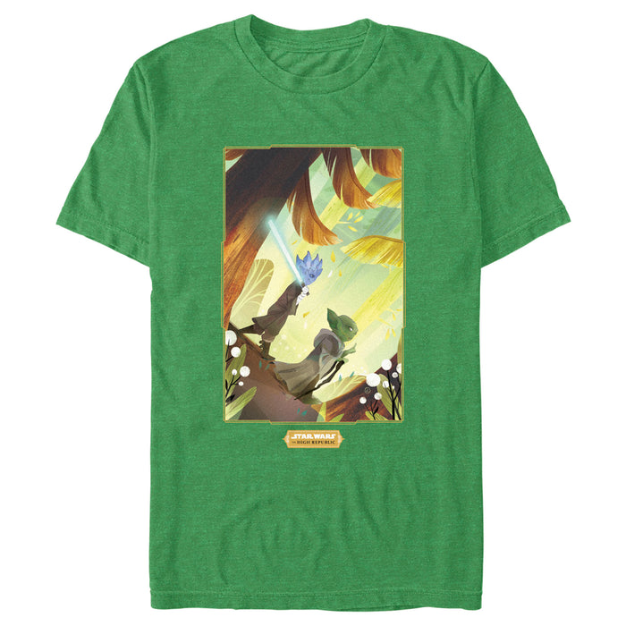 fifth sun Men's Star Wars The High Republic Yoda and Qort T-Shirt