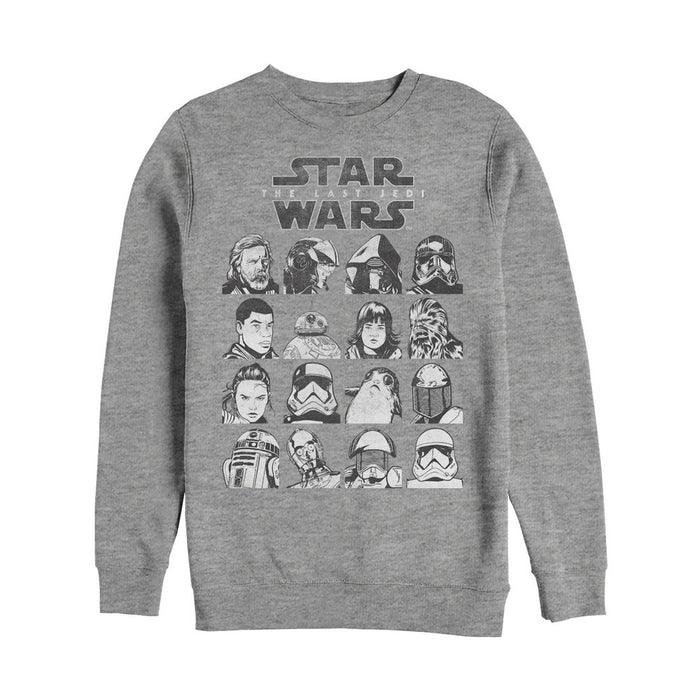 fifth sun Men's Star Wars The Last Jedi Character Page Sweatshirt