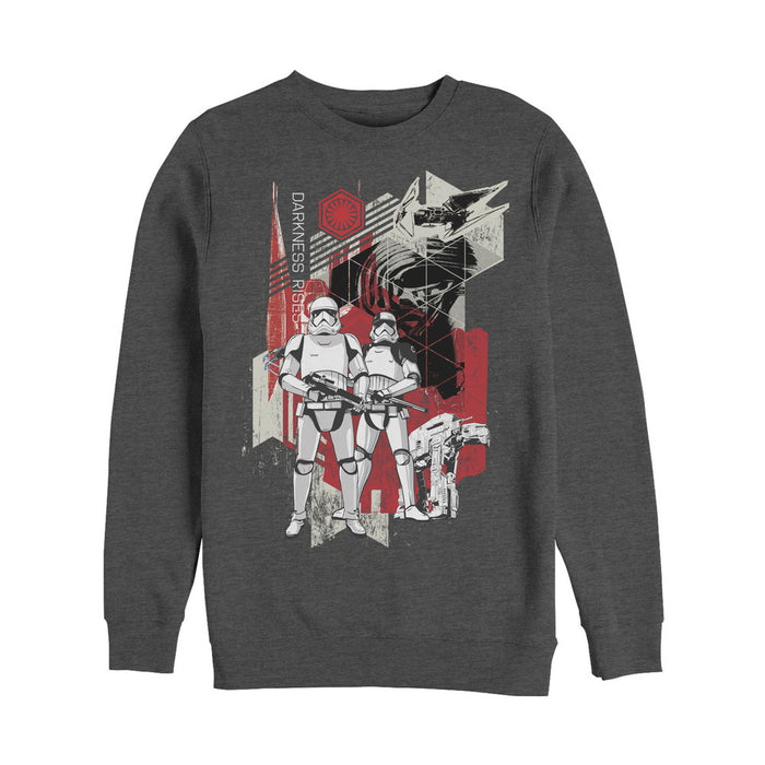 fifth sun Men's Star Wars The Last Jedi Darkness Rises Sweatshirt