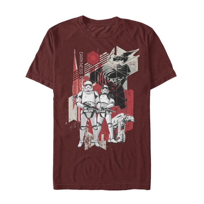 fifth sun Men's Star Wars The Last Jedi Darkness Rises T-Shirt