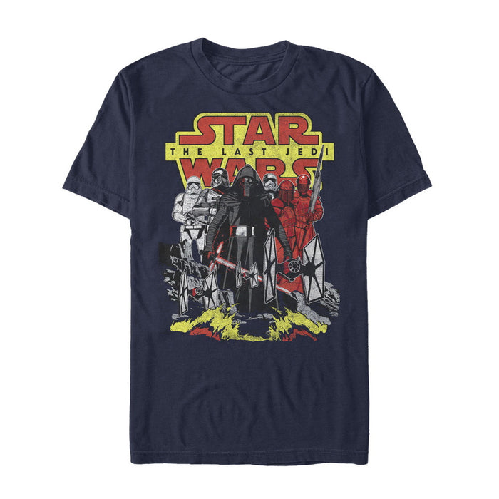 fifth sun Men's Star Wars The Last Jedi First Order Defense T-Shirt