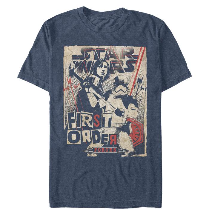 Fifth Sun Men's Star Wars The Last Jedi First Order Forces T-Shirt