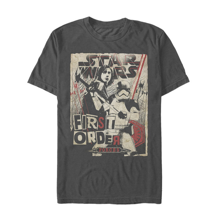 fifth sun Men's Star Wars The Last Jedi First Order Forces T-Shirt