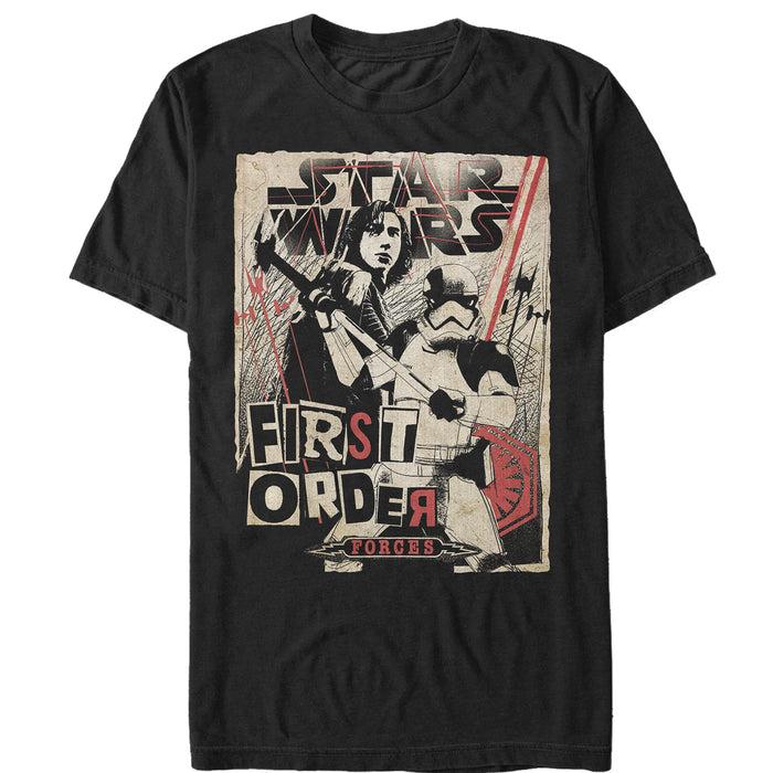 fifth sun Men's Star Wars The Last Jedi First Order Forces T-Shirt