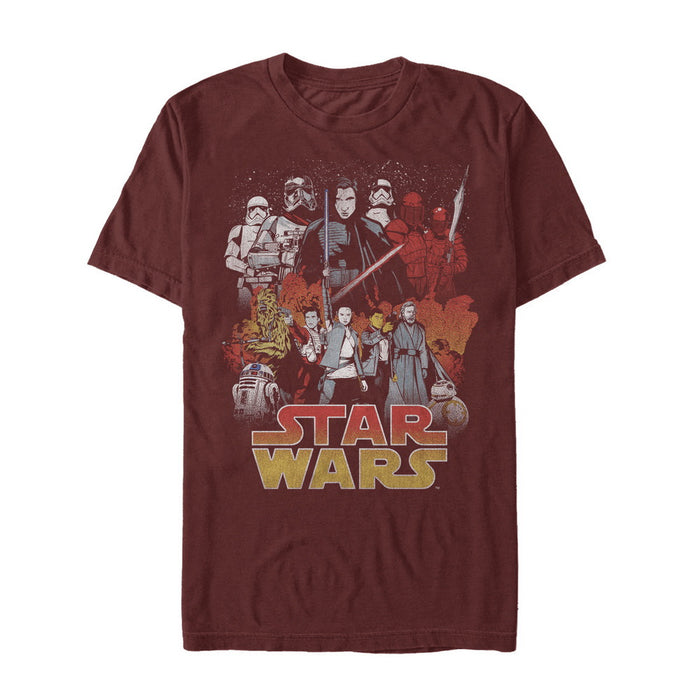 fifth sun Men's Star Wars The Last Jedi Good and Evil T-Shirt