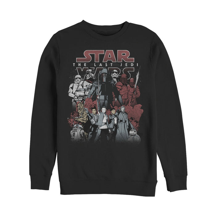 fifth sun Men's Star Wars The Last Jedi Group Shot Sweatshirt