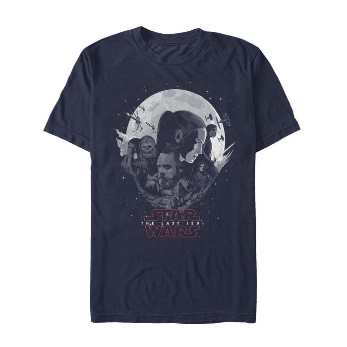 fifth sun Men's Star Wars The Last Jedi Planet Logo T-Shirt