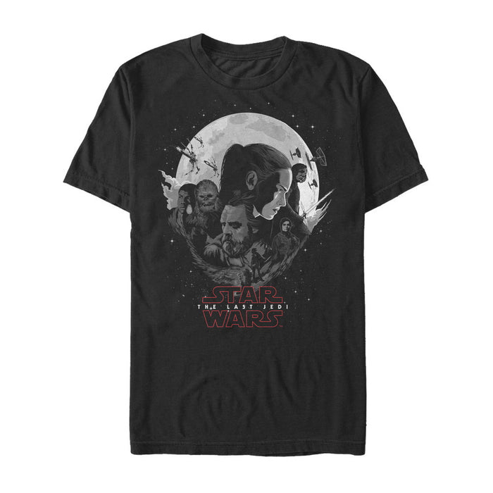 fifth sun Men's Star Wars The Last Jedi Planet Logo T-Shirt