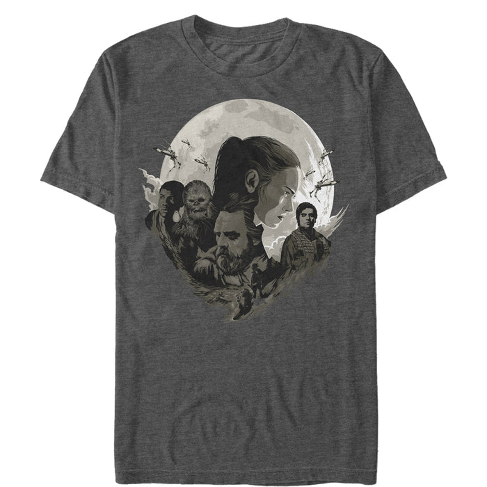 Fifth Sun Men's Star Wars The Last Jedi Planet Profile T-Shirt