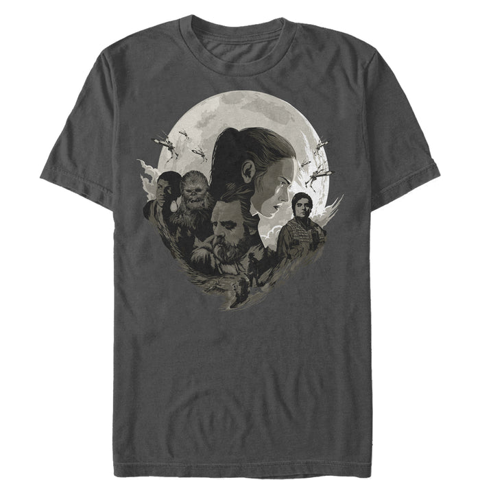 Fifth Sun Men's Star Wars The Last Jedi Planet Profile T-Shirt