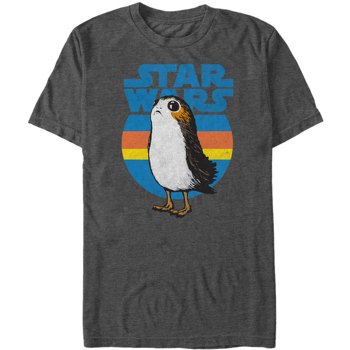 fifth sun Men's Star Wars The Last Jedi Retro Porg T-Shirt