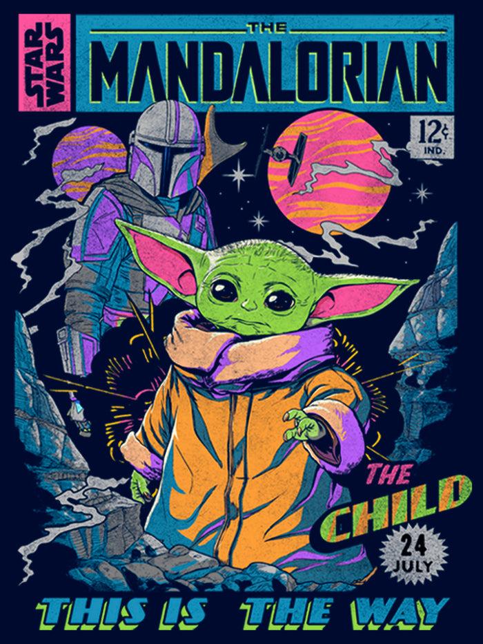 Fifth Sun Men's Star Wars: The Mandalorian 12 Cents Retro Comic Sweatshirt