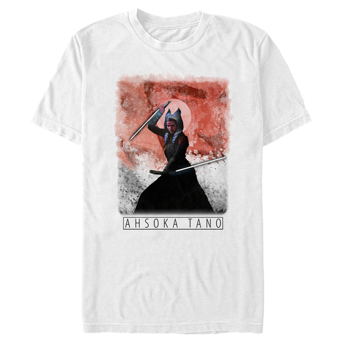 fifth sun Men's Star Wars: The Mandalorian Ahsoka Tano Painted Portrait T-Shirt