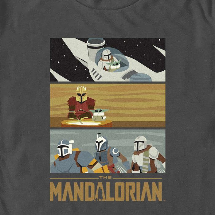 Fifth Sun Men's Star Wars: The Mandalorian Animated Scenes T-Shirt