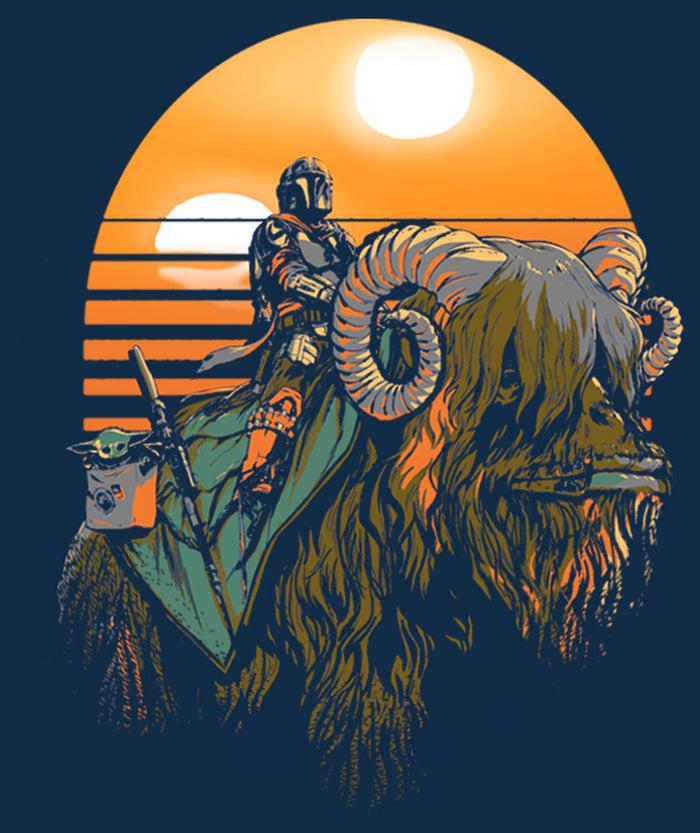 Fifth Sun Men's Star Wars: The Mandalorian Bantha Riders Long Sleeve Shirt