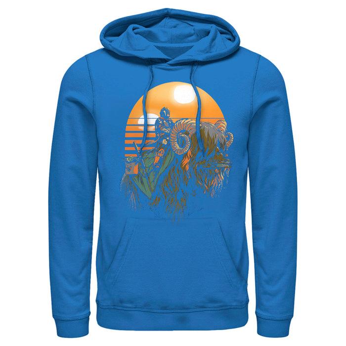 fifth sun Men's Star Wars: The Mandalorian Bantha Riders Pull Over Hoodie