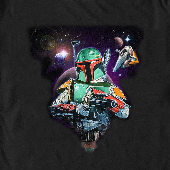 Fifth Sun Men's Star Wars: The Mandalorian Boba Fett In Space T-Shirt