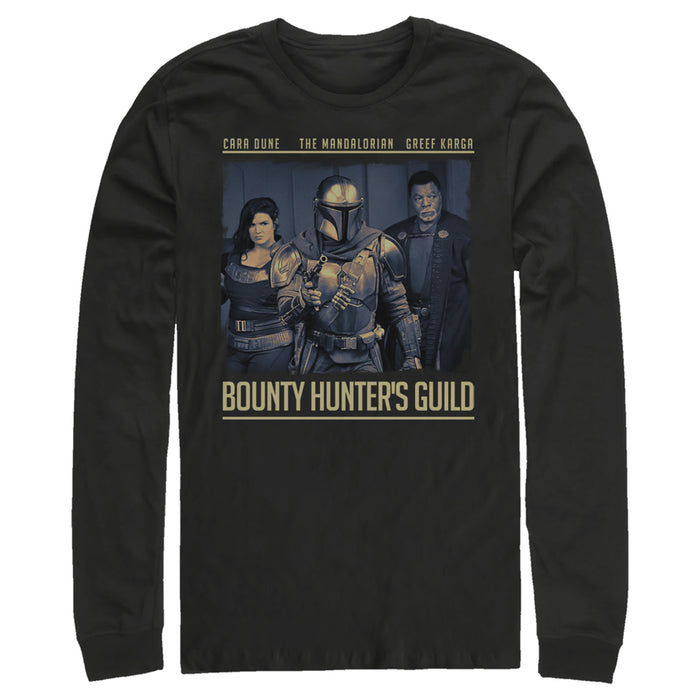 fifth sun Men's Star Wars: The Mandalorian Bounty Hunter's Guild Long Sleeve Shirt