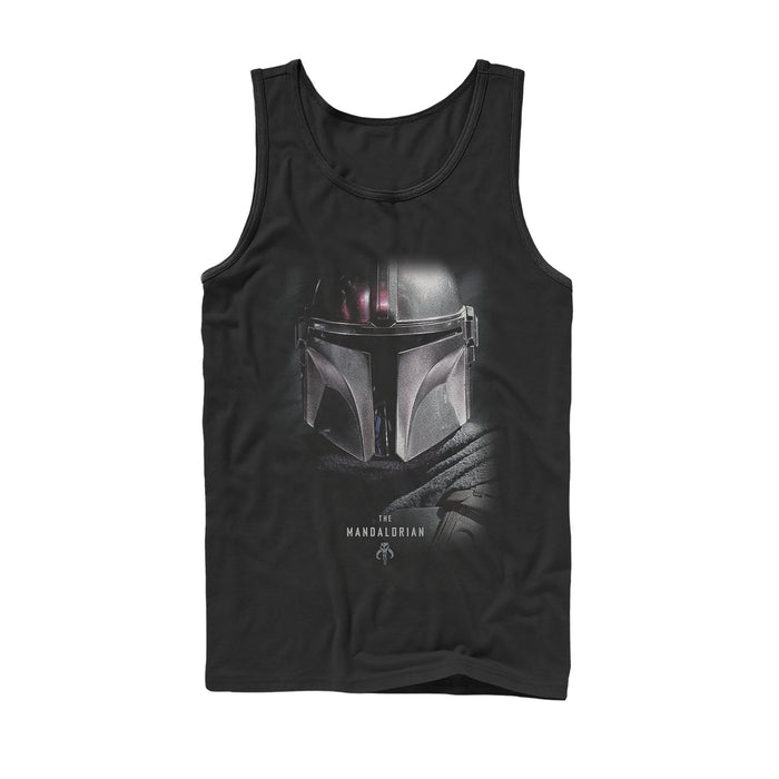 fifth sun Men's Star Wars: The Mandalorian Bounty Hunter Shadow Tank Top