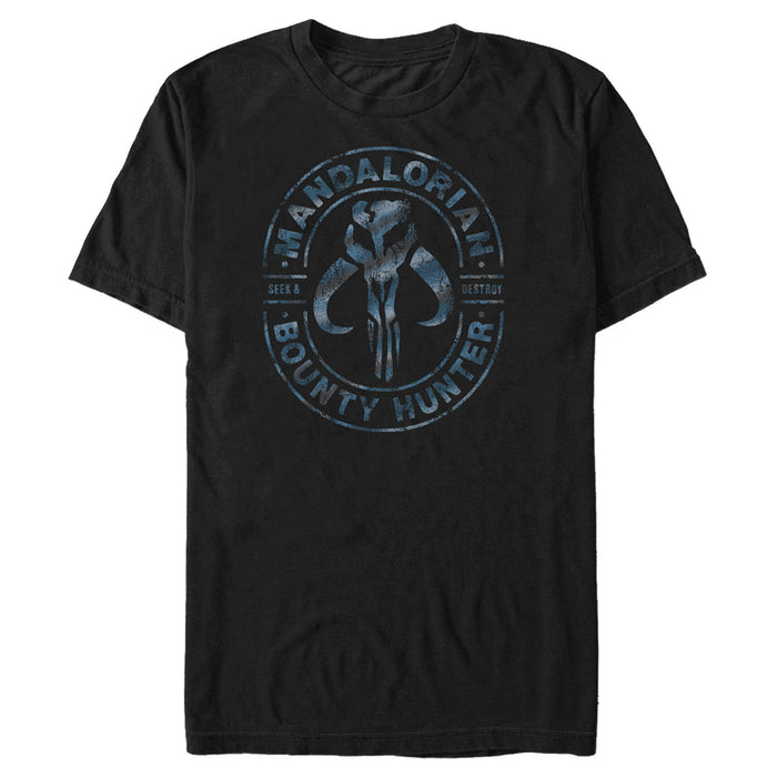 Fifth Sun Men's Star Wars: The Mandalorian Bounty Hunter Stamp T-Shirt
