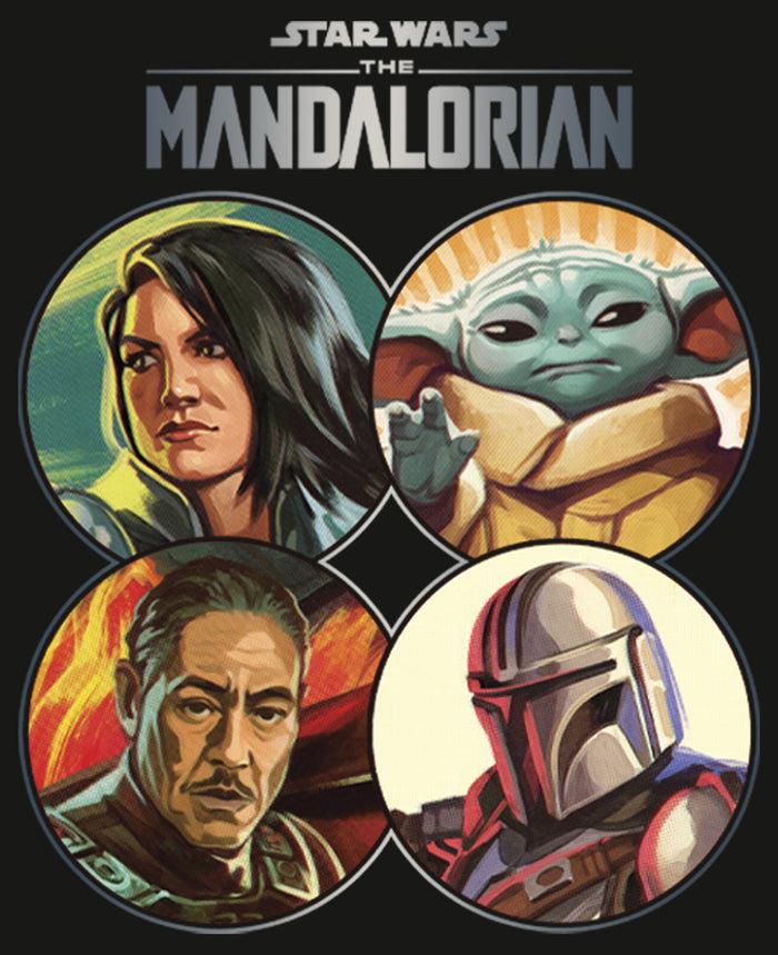 Fifth Sun Men's Star Wars: The Mandalorian Character Frame Long Sleeve Shirt