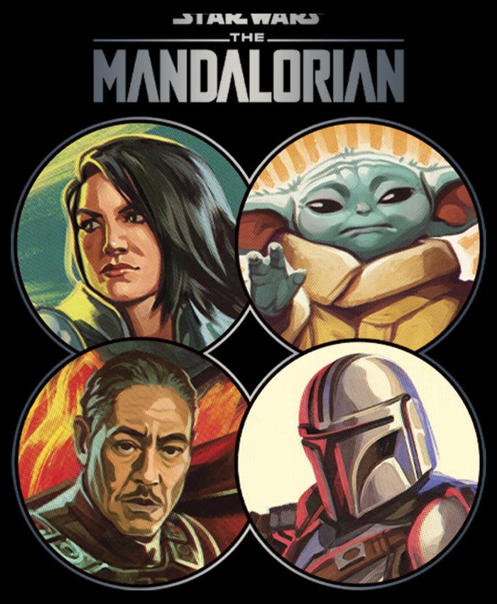 Fifth Sun Men's Star Wars: The Mandalorian Character Frame Sweatshirt