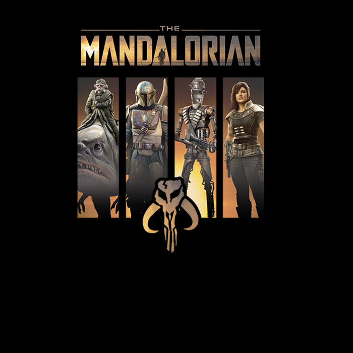 Fifth Sun Men's Star Wars: The Mandalorian Character Panel Pull Over Hoodie