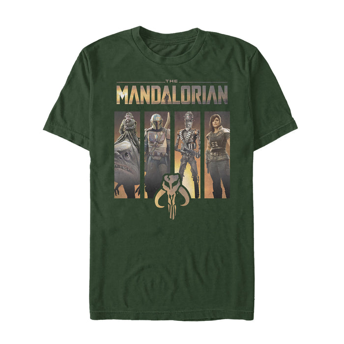 Fifth Sun Men's Star Wars: The Mandalorian Character Panel T-Shirt