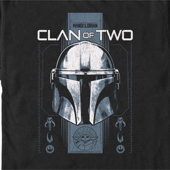 Fifth Sun Men's Star Wars: The Mandalorian Clan Of Two Helmet T-Shirt