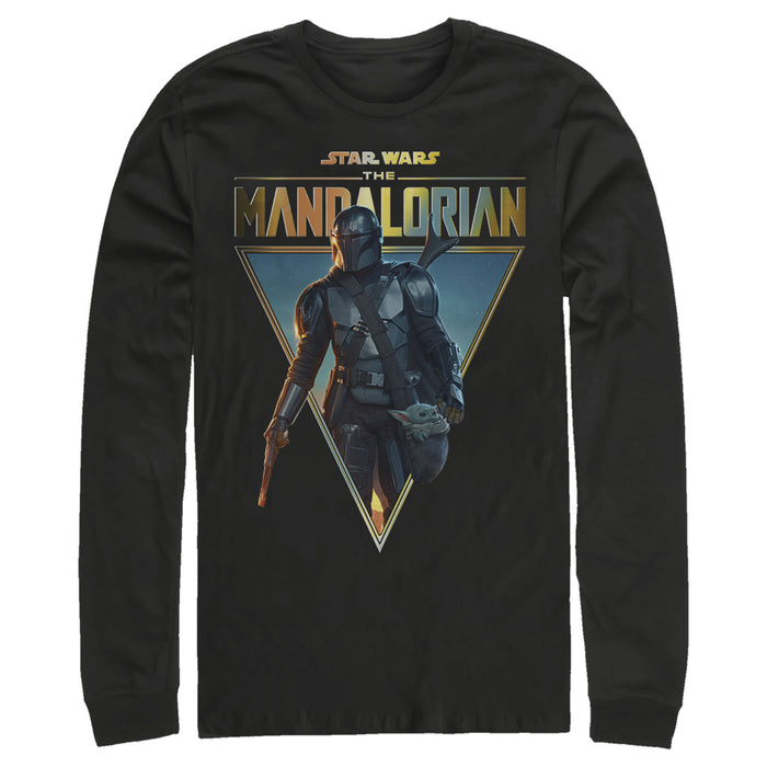 fifth sun Men's Star Wars: The Mandalorian Clan of Two Long Sleeve Shirt