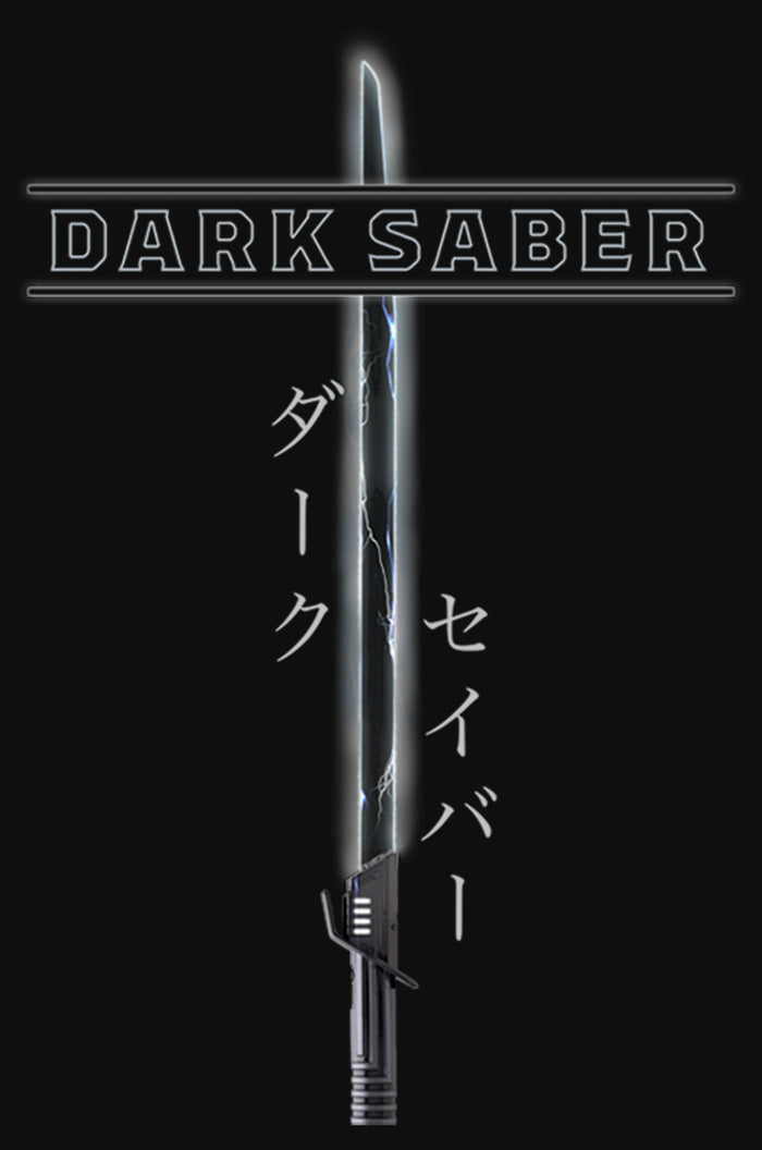 Fifth Sun Men's Star Wars: The Mandalorian Darksaber Katakana Long Sleeve Shirt