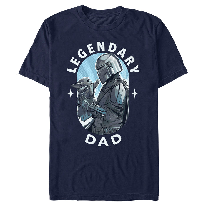 Fifth Sun Men's Star Wars: The Mandalorian Din Djarin And Grogu Legendary Dad T-Shirt