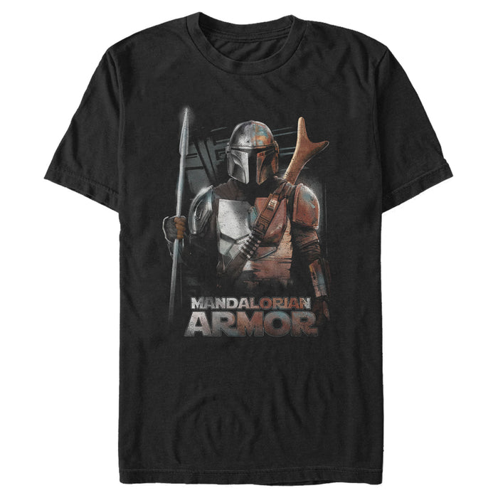 fifth sun Men's Star Wars: The Mandalorian Din Djarin Beskar Armor T-Shirt