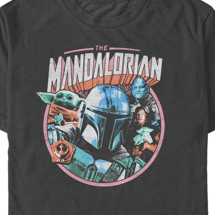 Fifth Sun Men's Star Wars: The Mandalorian Distressed Mythro And Greef Karga T-Shirt