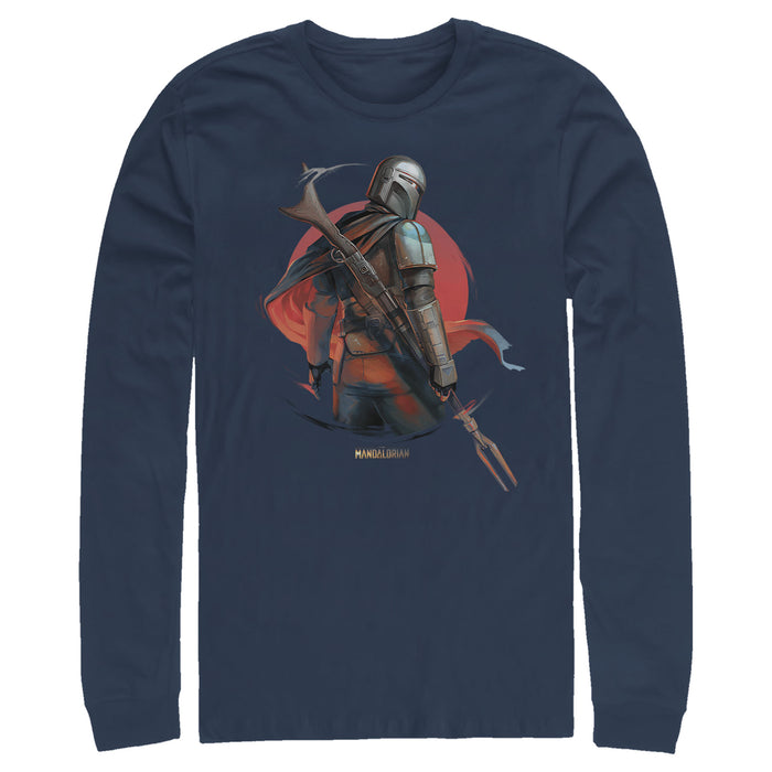 fifth sun Men's Star Wars: The Mandalorian Dusty Sunset Long Sleeve Shirt
