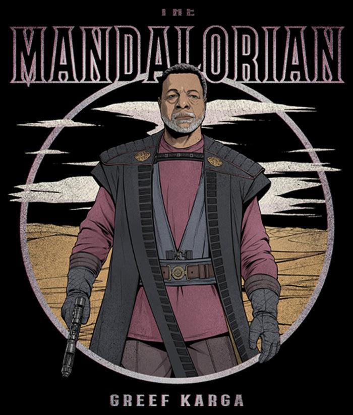 Fifth Sun Men's Star Wars: The Mandalorian Greef Karga Portrait Sweatshirt