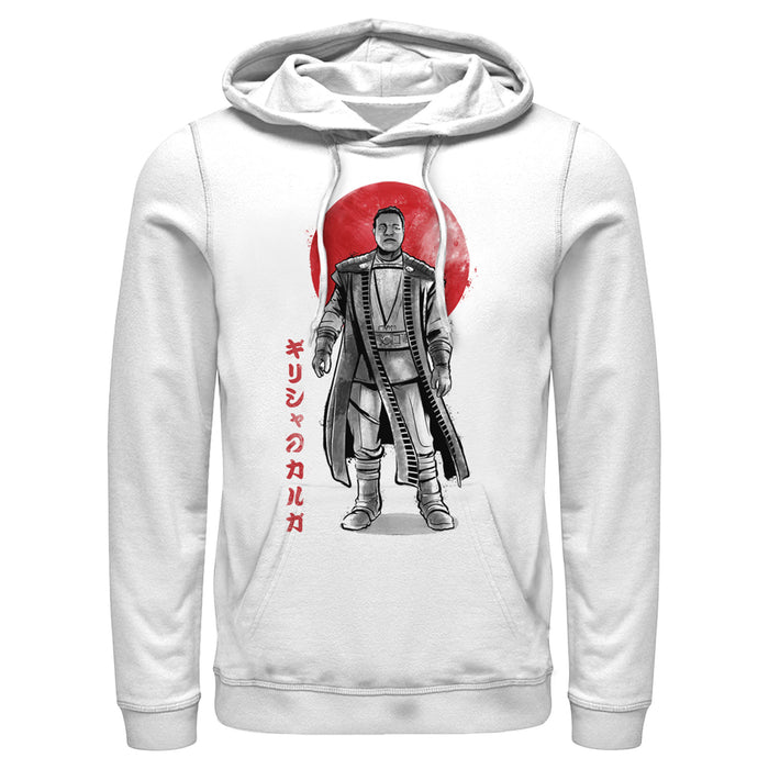 fifth sun Men's Star Wars: The Mandalorian Greef Karga Watercolor Portrait Pull Over Hoodie