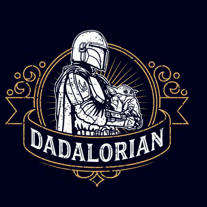 Fifth Sun Men's Star Wars: The Mandalorian Grogu And Din Djarin Dadalorian Banner Sketch T-Shirt