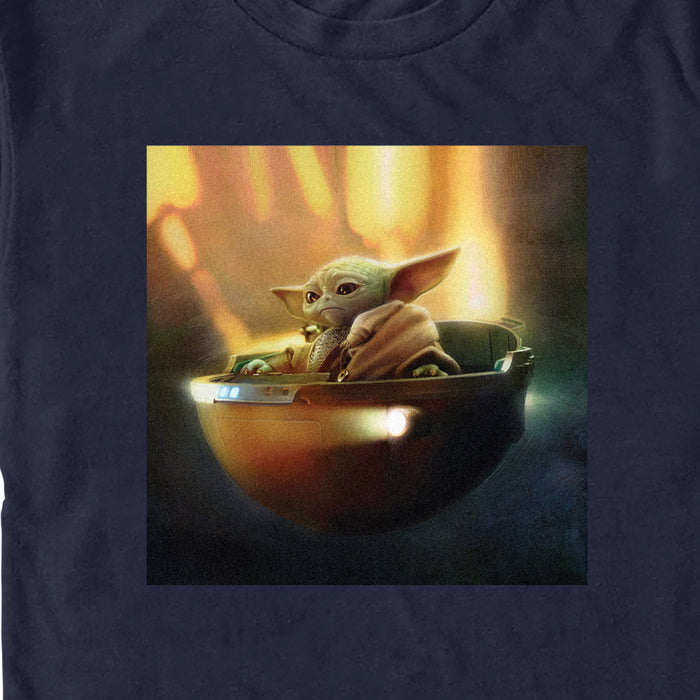 Fifth Sun Men's Star Wars: The Mandalorian Grogu Bassinet Still T-Shirt